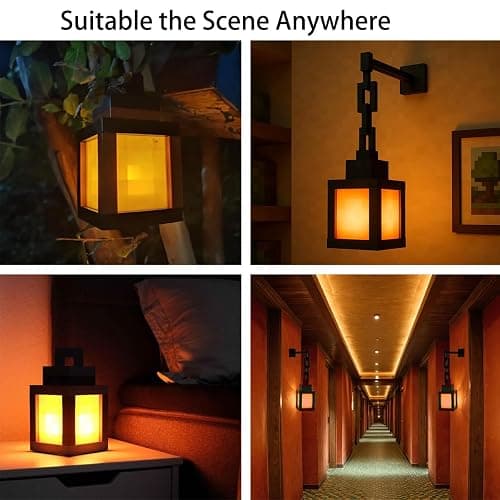 Pixelated Lantern Night Light - USB Rechargeable Night Lamp - 16 Colors LED Mood Light Touch Switch & Remote Control - Wall or Table Mounting Lights, Ideal for Room, Game Room Decor, Gifts for Boys thumbnail 4