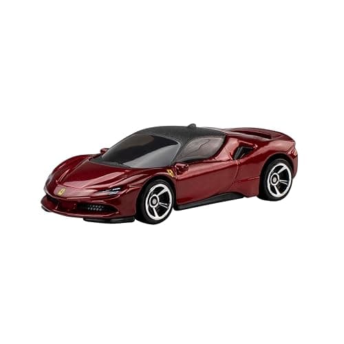 Hot Wheels Toy Ferrari Cars, Die-Cast 5-Pack in 1:64 Scale, Officially Licensed Set of 5 Ferrari Collectible Vehicles for Play or Display thumbnail 4
