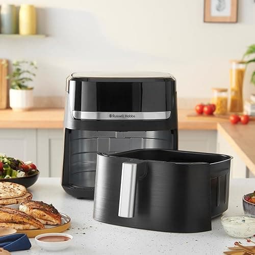 Russell Hobbs Air Fryer XXL 8,3L Rapid Air (Compact, Silencieux, Pizza Ø 26cm) Friteuse sans huile (9-en-1, Cuit, gril, rôtit et plus, économe, tactile,arrêt auto, compatible lave-vaisselle) 27632-56 thumbnail 2