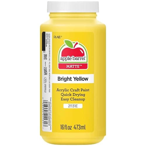 Apple Barrel Acrylic Paint in Assorted Colors (16 Ounce), 21131 Bright Yellow - Image 1
