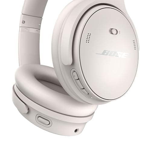 Bose QuietComfort Headphones - Wireless Bluetooth Headphones, Active Over Ear Noise Cancelling and Mic, USB-C Charging, Deep Bass, Up to 24 Hours of Playtime, White Smoke thumbnail 5