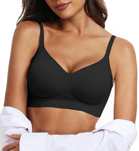 OEAK Womens Wireless Bras Comfortable Push Up Bra No Underwire Bra Full Support Lift Bralette Everyday Seamless Tshirt Bras - Image 1