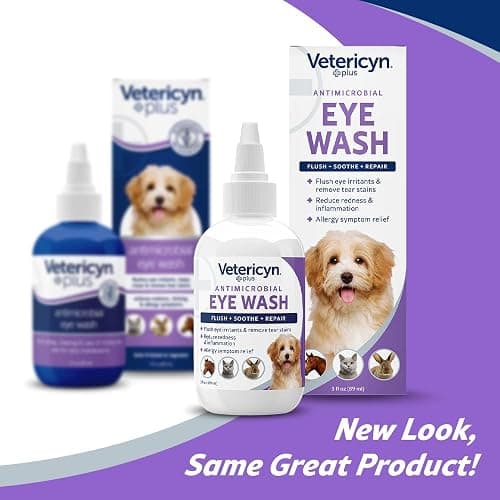 Vetericyn Plus Dog and Cat Eye Wash | Eye Drops for Dogs and Cats to Flush and Soothe Eye Irritations, Dog Tear Stain Cleaner, Safe for All Animals. 3 Ounces thumbnail 5