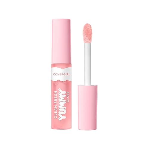 COVERGIRL Clean Fresh Yummy Lip Gloss, Sunshine Rays, W&F, Hydrating, Non-Sticky, Hyaluronic Acid, Glassy Shine, 0.33oz - Image 1