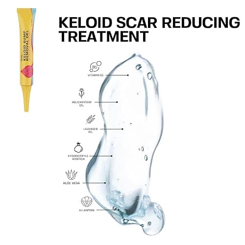 BASE LABORATORIES Piercing Keloid Bump Duo, Bump Solution Oil & Removal Gel | Keloid Shrinking Set, Ear Scar Treatment, Nose Keloid Bump, Scar Gel, Piercing Bump Solution Oil thumbnail 8