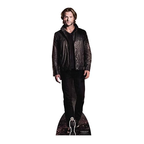 STAR CUTOUTS Sam Winchester (Jared Padalecki) Hunter Supernatural Life Size Cardboard Cut Out with Mini Table Top, Multi Colour - Image 1