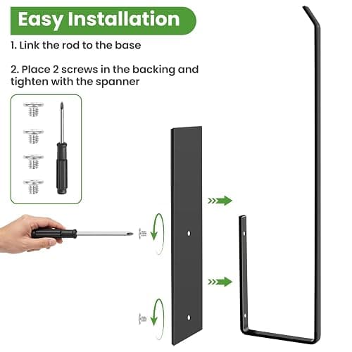 Paper Towel Holder, Magnetic Paper Towel Holder for Fridge, Toilet Paper Roll Holder Magnet Towel Rack Wall Mount Fridge Organizer for Paper Towels Rolls Bathroom Pantry RV Kitchen Storage thumbnail 6