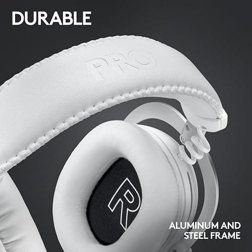 Logitech G PRO X 2 LIGHTSPEED Wireless Gaming Headphones, Detachable Boom Microphone, 50 mm Graphen Drives, DTS:X Headphone 2.0, 7.1 Surround, Bluetooth/USB/3.5 mm Aux, PC, PS5, PS4, Switch, White thumbnail 8