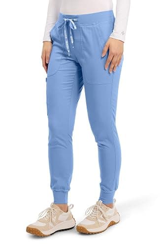 Med Couture Touch Scrub Pants for Women Cargo Jogger Bottoms 5 Pockets thumbnail 5
