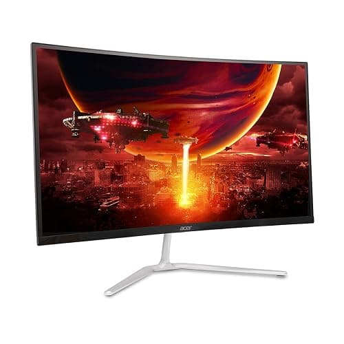 Acer 27" WQHD 2560 x 1440 1500R Curved PC Gaming Monitor | AMD FreeSync Premium | Up to 170Hz Refresh | 1ms VRB | VESA Mount | HDR10 | 1 x Display Port 1.2 & 2 x HDMI 2.0 | EDA270U Pbmiipx | Silver - 27-inch - WQHD thumbnail 8