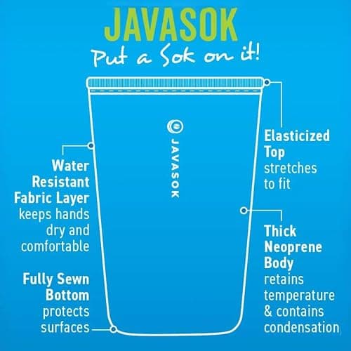 Sok It JavaSok Iced Coffee & Cold Soda Insulated Neoprene Cup Sleeve (Spidey Sense, Medium: 22-28oz) thumbnail 3