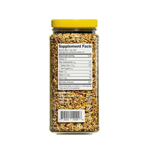 Beekeeper's Naturals - 100% Raw Bee Pollen Granules, Natural Preserved Enzymes, Source of Vitamin B, Minerals, Amino Acids & Protein - Paleo & Keto Friendly, Gluten Free (5.2 oz) thumbnail 9