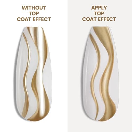 RARJSM Metallic Nail Art Gel Liner Bronze Gold Mirror Chrome 3D Effect Gel Nail Polish 8ml Build in Thin Brush Metal Painted Drawing Striper Painting Gelpolish Soak off Curing Requires for Home Salon thumbnail 4