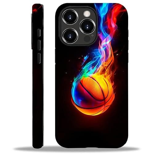 ilikediy for iPhone 16 Pro Case,HH2 Basketball Sport Hybrid 2 Layer Hard Shell Silicone Protective Pattern Design Case - Image 1