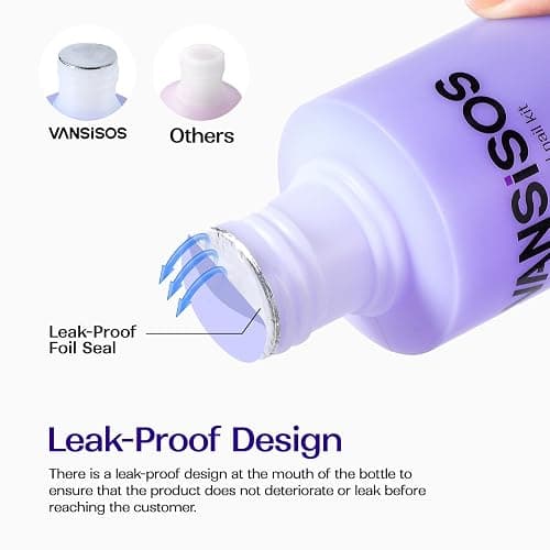 VANSISOS Professional Acrylic Nail Liquid: 8fl.oz Acrylic Liquid for Acrylic Powders Non-Yellowing for MMA-Free DIY Home Nail Salon Use thumbnail 5