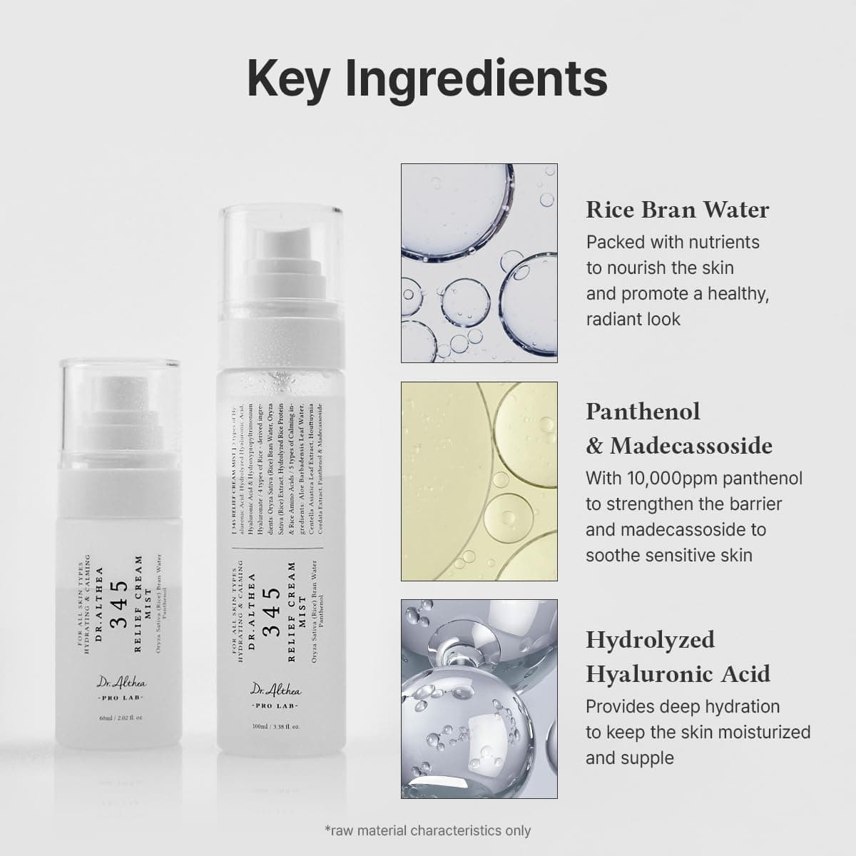 Dr.Althea 345 Relief Cream Mist | Hydrating Facial Mist with Rice Extract | Soothing Care for Sensitive Skin | Vegan Korean Skincare, 100ml thumbnail 5