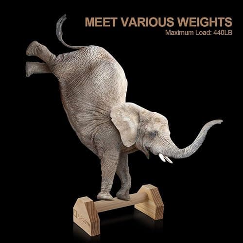 Push-up Stand, 2 PCS Wood Pushup Bars Non-Slip Base Exercise Home Workout Equipment, 30CM Wooden Parallettes Handle Stands Grip for Men Strength Training, Planks Calisthenics thumbnail 4