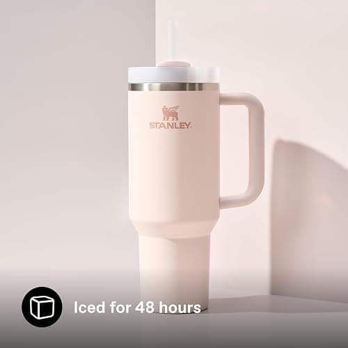 STANLEY 1913 Quencher H2.0 FlowState Tumbler 1.2L - Rose Quartz | Cold For 11 Hours - Iced For 48 Hours - Stainless Steel Tumbler With Straw, Handle And Lid - Dishwasher Safe Travel Mug thumbnail 3