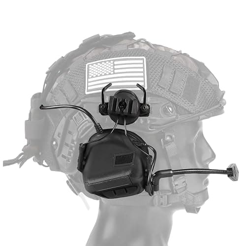 ClrfZebr Tactical Helmet with Headset,4in1 Upgraded Adjustable with Helmet Cover for Airsoft Cosplay Military Tactical Gear thumbnail 7