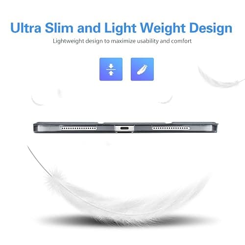 ProCase Smart Case for iPad Pro 12.9 2022/2021/2020/2018, Slim Stand Hard Back Shell Smart Cover for iPad Pro 12.9" 6th Gen/5th Gen/4th Gen/3rd Gen -Grey thumbnail 8