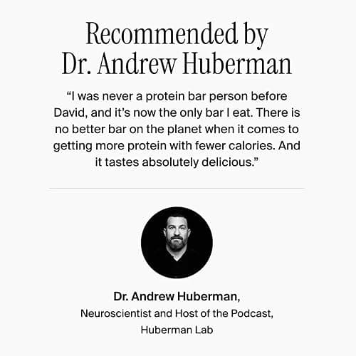 David High Protein Bars No Sugar - Sugar Free Protein Bars, Low Carb, Gluten Free - 28g of Protein, 150 Calories - David Bar On-The-Go Snack - Peanut Butter Chocolate Chunk Flavor, Pack of 12 thumbnail 8