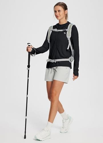 baleaf Women's Sun Protection Jacket Hoodie Clothing Lightweight Long Sleeve Sun Cover Up Shirt thumbnail 6