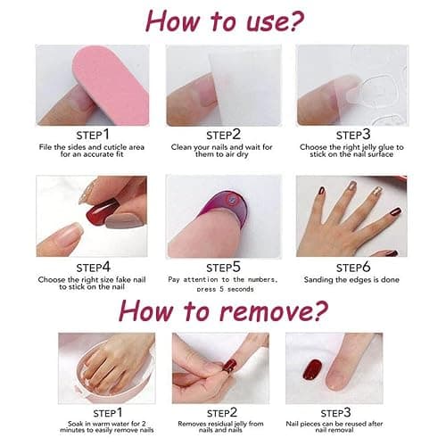 Pink French Tips Press on Nails Medium Duck Fake Nails with Gold Butterfly Bow Rhinestone Charm Design Duckbill False Nails Glossy Skin Tones Stick on Nails Summer Nails for Women Girls Manicure 24Pcs thumbnail 7