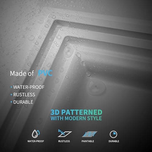 Art3d Drop Ceiling Tiles, 24x48in. White (12-Pack), Polyvinyl Chloride (PVC), Glue Down thumbnail 5