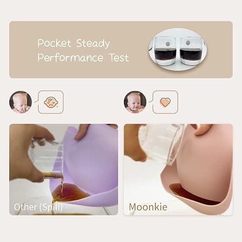 Moonkie Silicone Baby Bibs Set of 3, BPA Free Waterproof Baby Bibs for Eating, Adjustable Silicone Bibs for Babies 6-12 Months, Toddler Bibs with Pocket Food Catcher (Pink/Pastel Yellow/Soft Pink) thumbnail 6