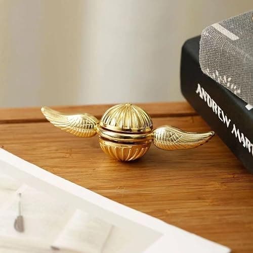 Umnodobn Gold Fidget Spinner Magic Orb Anxiety Toys Stress Relief Reducer Spin Fidgets Hand Bearing Tri Spinner Finger Spinners Toy Focus Fidgeting Restless Novelty Gift for Adults Kids thumbnail 5