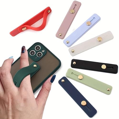 1PC Wristband Finger Ring Grip Stand Holder for Xiaomi Huawei for iPhone for Samsung Tablet Mobile, White - Image 1