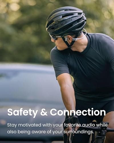 SHOKZ OpenRun, Bone Conduction Headphones,Open-Ear Bluetooth Wireless Sport Headphones for Running & Workout,Sweat Resistant, Long 8H Playtime,Mic,Hair Band-Standard-Grey thumbnail 4