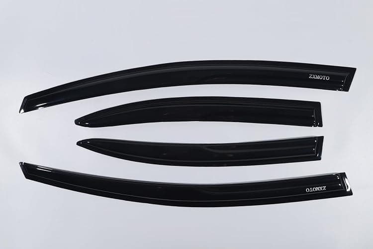 ZXMOTO Rain Guards Side Window Visor Vent Outside Mount, 4PCS Fits 2006-2011 Honda Civic 4-Door Sedan thumbnail 2