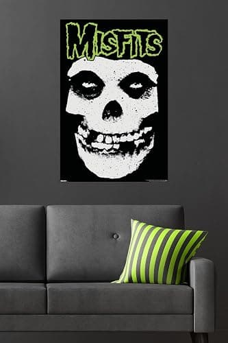 Misfits - Classic Fiend Splatter Wall Poster, 34L" x 22.4W", Unframed Version thumbnail 4