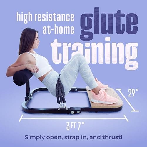 BootySprout Hip Thrust Machine for High Resistance Glute Training - Home Gym Workout - Comes with 45, 90, and 135 Lbs of Resistance thumbnail 2
