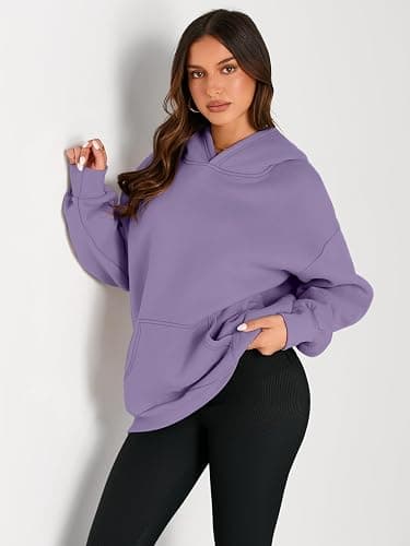 Trendy Queen Womens Oversized Hoodies Fleece Sweatshirts Fall Fashion Pullover Sweaters Winter Clothes thumbnail 2
