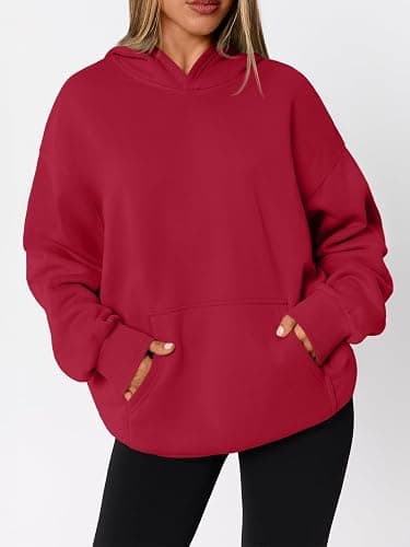 WYNNQUE Hoodies for Women Oversized Sweatshirts Fall Fashion Outfits 2025 Casual Sweaters Tops Fleece Workout Winter Clothes thumbnail 3