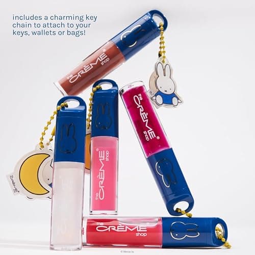 The Crème Shop Miffy Lip Oil with Key Chain and Miffy charms, Gloss Finish, Long Wear, Formulated with Jojoba Oil, Sunflower Oil to hydrate and plump lips, Korean formula - Dragonfruit thumbnail 7