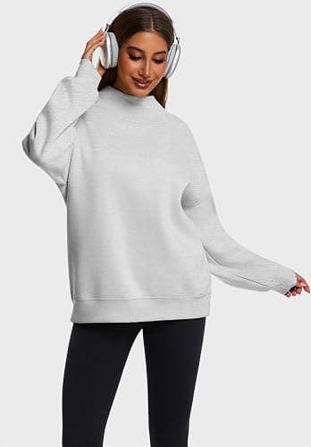 Kottke Womens Oversized Sweatshirts Turtleneck Pullover Long Sleeve Hoodies Tops Fall Fashion Outfits Clothes thumbnail 5