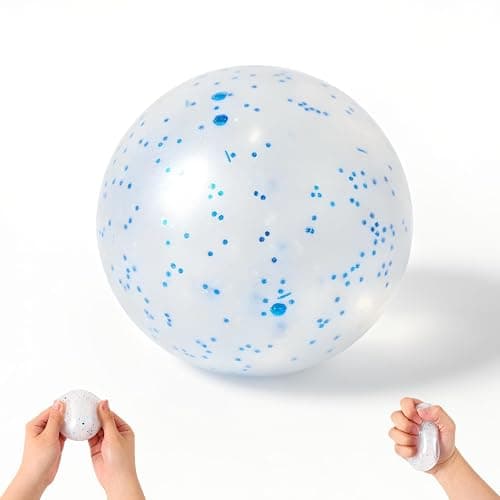 Snowball Stress Relief Squishy Toys, Squeeze Play Sensory Fidget Toys Anxiety Relief Slow Rise Portable Desk Toys, Birthday Gifts, Party Favors, Goodie Bag Fillers - Image 1