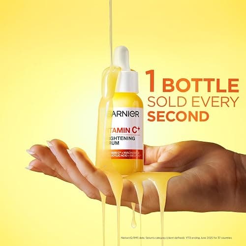 Garnier Vitamin C Serum for Face, With 4% Niacinamide, Salicylic Acid & Melasyl, Brightening, Anti-Dark Spot Serum, For All Skin Types, Even Sensitive, For Dull, Tired Skin, 30mL thumbnail 7