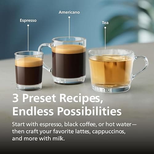 Philips 2200 Series Fully Automatic Espresso Machine, Classic Milk Frother, 2 Coffee Varieties, Intuitive Touch Display, 100% Ceramic Grinder, AquaClean Filter, Aroma Seal, Black (EP2220/14) thumbnail 4