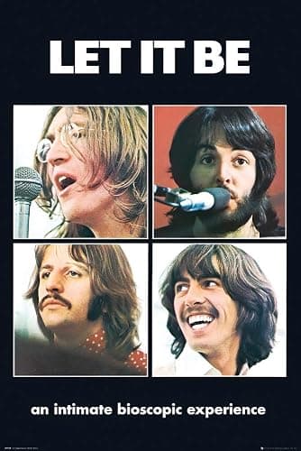 The Beatles - Music Poster (Let It Be - Album Cover - John & Paul & George & Ringo) (Size: 24" x 36") - Image 1