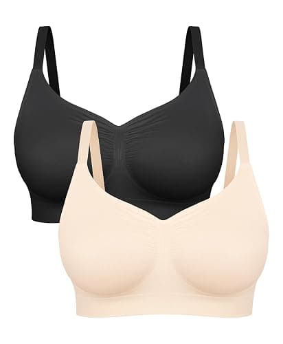 FeelinGirl Bralettes for Women with Support Comfortable Bras No Underwire Seamless Everyday Bras - Image 1