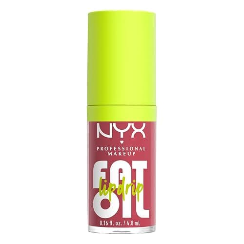 NYX PROFESSIONAL MAKEUP Fat Oil Lip Drip, Moisturizing, Shiny and Vegan Tinted Lip Gloss - Chillin Like a Villain (Pale Dusty Rose) thumbnail 7