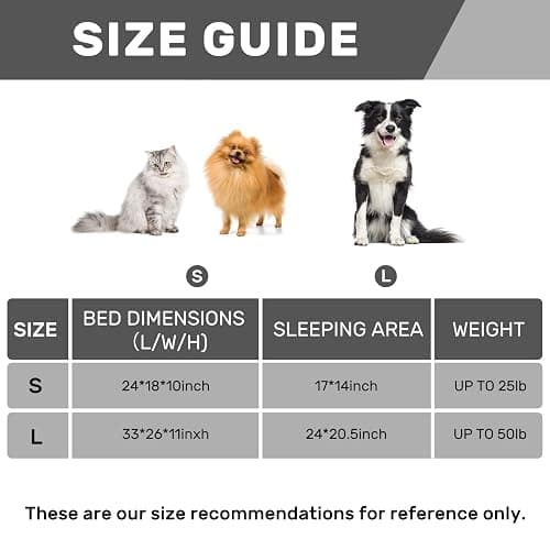 Hollypet Fluffy Plush Dog Cat Pet Couch Soft Calming Sofa Bed for Medium Small Cats and Dogs, Gray thumbnail 9