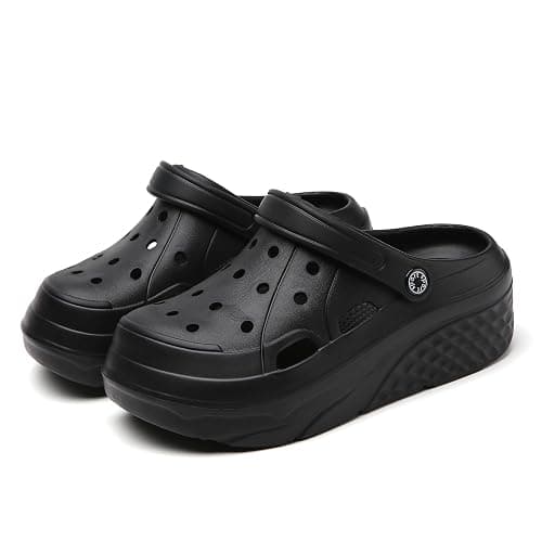 CERYTHRINA Gardener Platform Clogs Slippers Hight Heels Mules Clog Slip on Wedge Sandals thumbnail 3