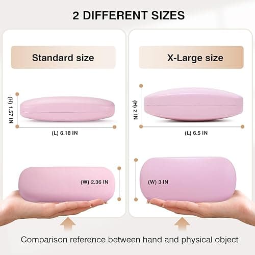 Marvolia Glasses Case Hard Shell - PU Leather Eyeglass Cases Eyeglasses Case for Sunglasses Eye Glasses Cases thumbnail 2
