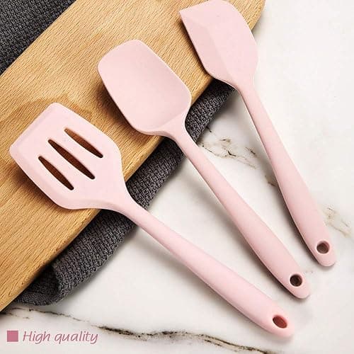 Collfa Rose Gold And Pink Kitchen Utensil Small Five-Piece Set Mini Silicone Kids Kitchen Tools Whisk Spatula Tongs Spoon And Slotted Spatula(Kids Baking Supplies) thumbnail 7
