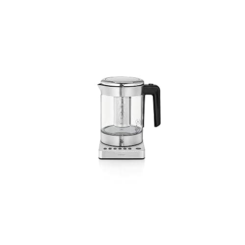 WMF Küchenminis 2 in 1 Vario Wasserkocher mit Temperatureinstellung, 1,0l, 1900 W, Teekocher Glas mit Teebeutelhalter und Sieb - Image 1